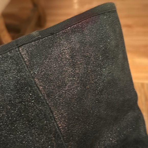 Alegria Metallic Black Suede Boots Fur Lined - Picture 8 of 11